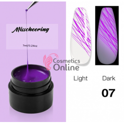 Gel UV Soak Off Misscheering color Spider Luminous de 7ml Cod 07 Purple